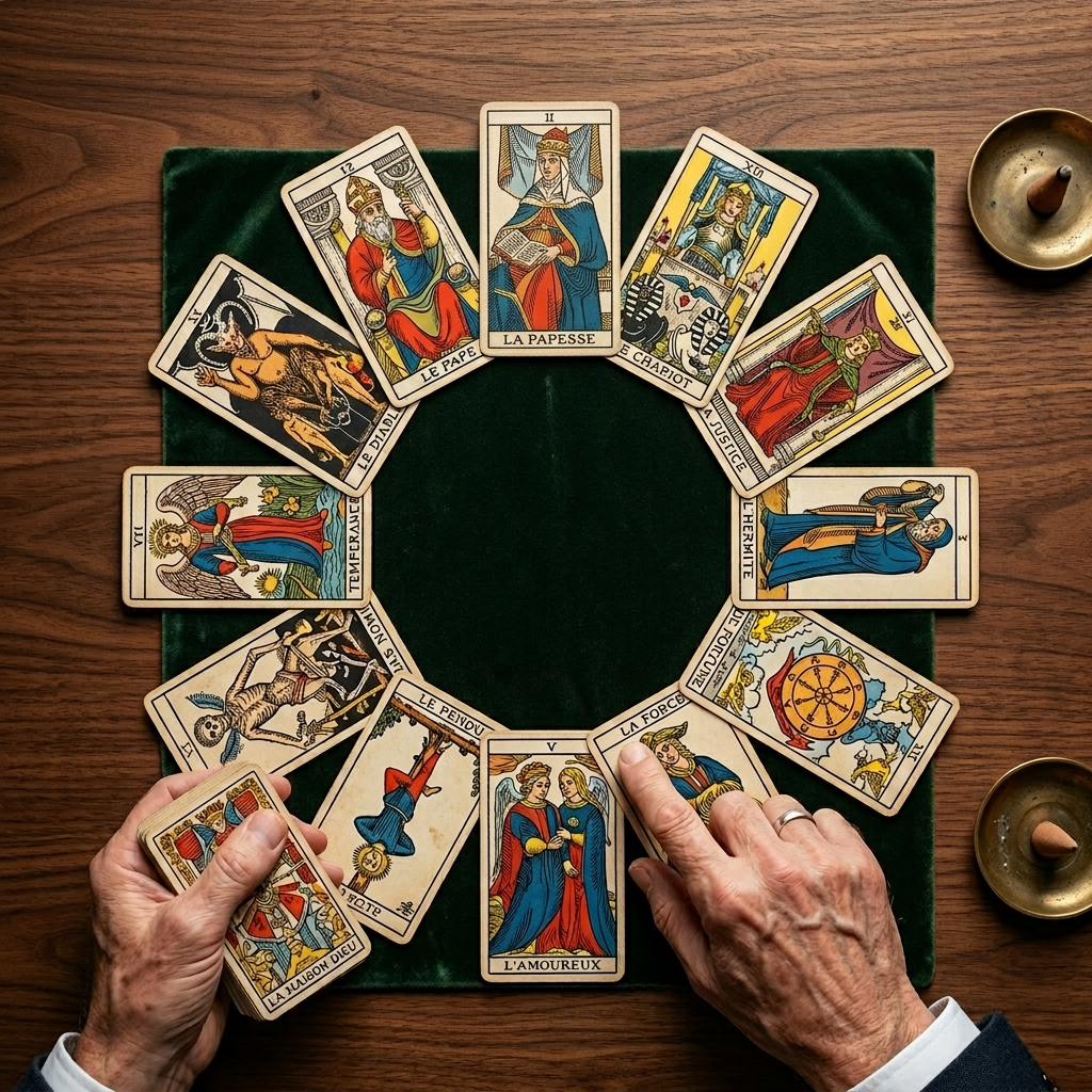 Tirage de tarot de Marseille par Christian Brun