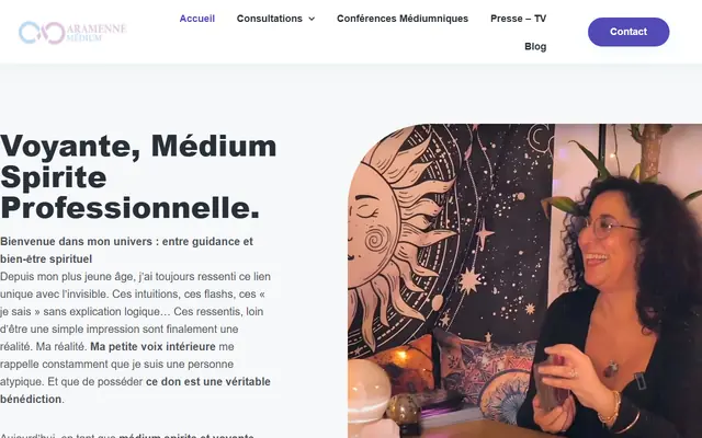 Page d’accueil de Aramenne