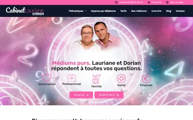 Page d’accueil de Votrevoyanceserieuse
